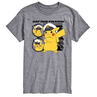 Men's Pokemon Captain Pikachu Graphic Tee