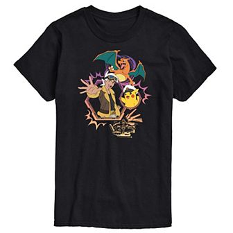 Men's Pokemon Freide Cap Charizard Graphic Tee