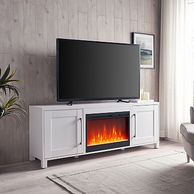 Finley & Sloane Chabot Crystal Fireplace TV Stand
