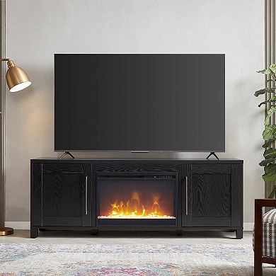 Finley & Sloane Chabot Crystal Fireplace TV Stand