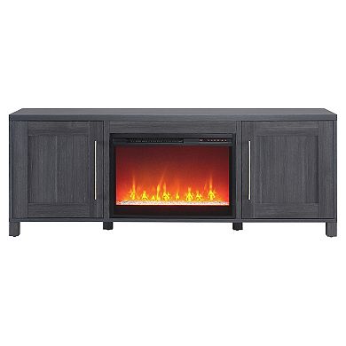 Finley & Sloane Chabot Crystal Fireplace TV Stand