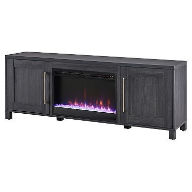 Finley & Sloane Chabot Crystal Fireplace TV Stand