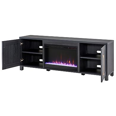 Finley & Sloane Chabot Crystal Fireplace TV Stand