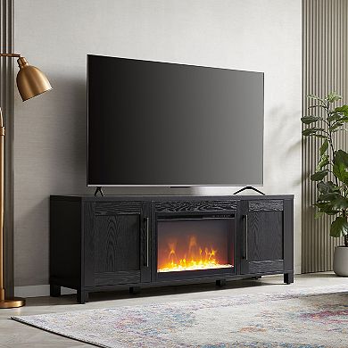 Finley & Sloane Chabot Crystal Fireplace TV Stand