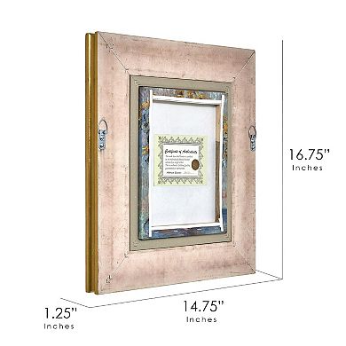 American Art Décor Ornate Framed "Jerusalem Artichoke Flowers" Canvas Print by Claude Monet