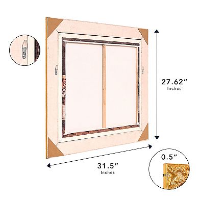 American Art Décor Ornate Framed "The Last Supper" Canvas Print by Leonardo da Vinci