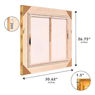 American Art Décor Ornate Framed "Creation of Adam" Canvas Print by Michelangelo