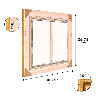 American Art Décor Ornate Framed "View of the Siene" Canvas Print by Georges Seurat