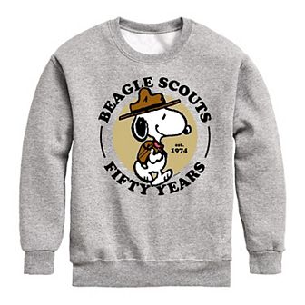 Boys 8-20 Peanuts Snoopy Beagle Scout Fleece Sweatshirt