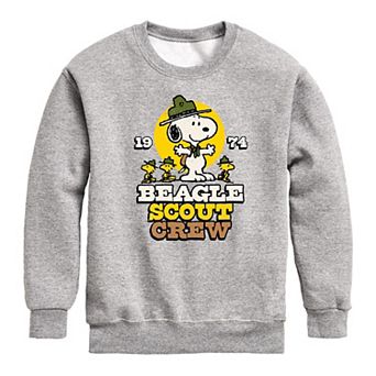 Boys 8-20 Peanuts Beagle Scout Crew Fleece Sweatshirt