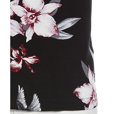 Men's Cubavera Floral Print Short Sleeve Button-Down Shirt