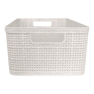 Belle Maison 5-pk. Small Rectangle Wheat Bins