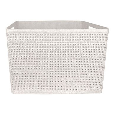 Belle Maison 3-pk. Large Regtangular Wheat Bins