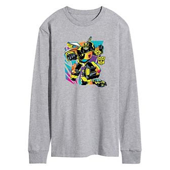 Men's Transformers Bumblebee Long Sleeve Graphic Tee