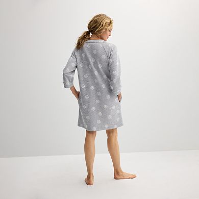 Women's Croft & Barrow® Quilted Zip Short Robe
