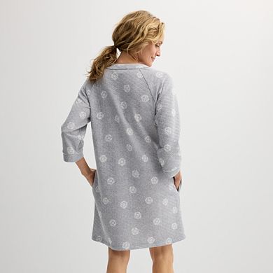 Petite Croft & Barrow® Quilted Zip Short Robe