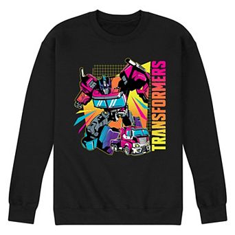 Men's Transformers Neon Halftones Fleece Sweatshirt