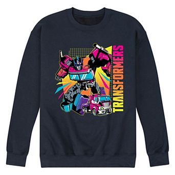 Men's Transformers Neon Halftones Fleece Sweatshirt