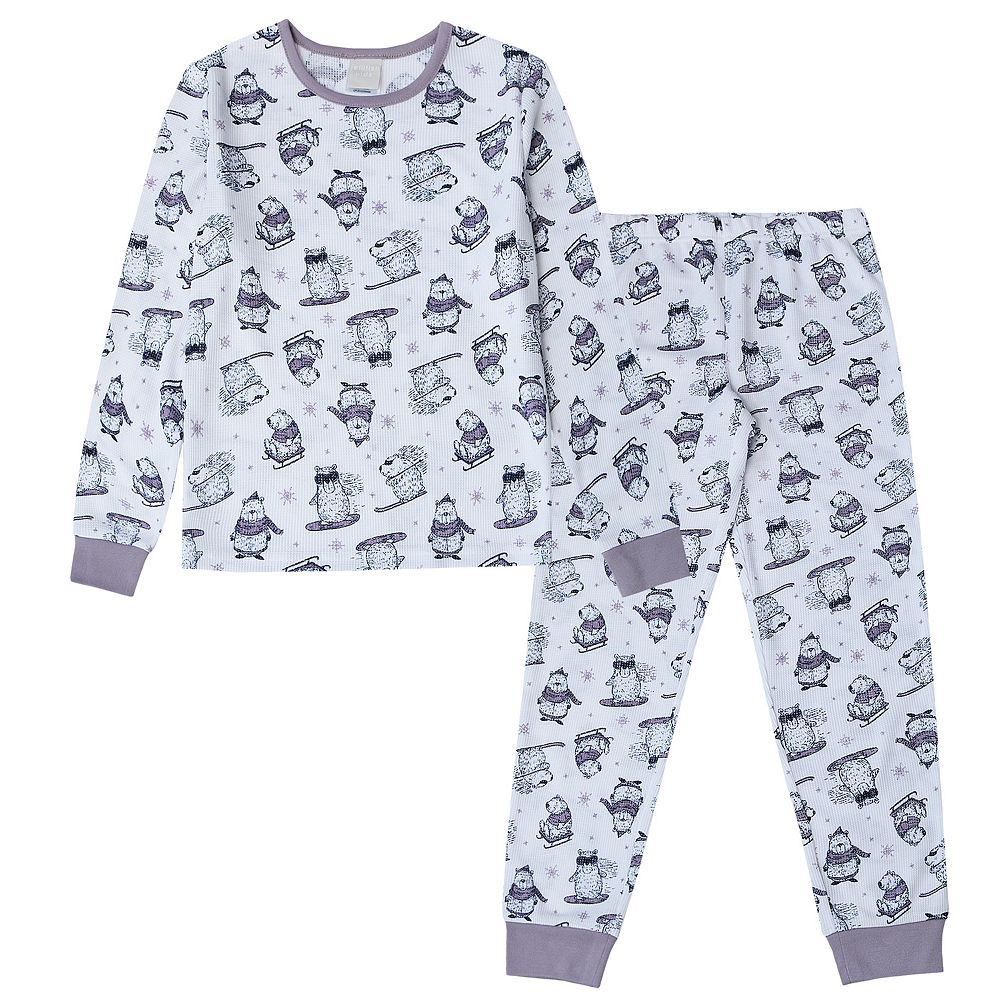 Pajamas Hello Kitty Pijama De Top De Manga Larga Waffle Supersuave