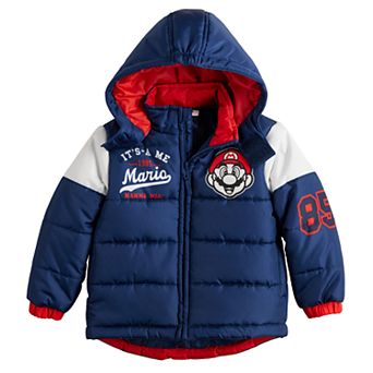 Toddler Boy Super Mario Puffer Jacket