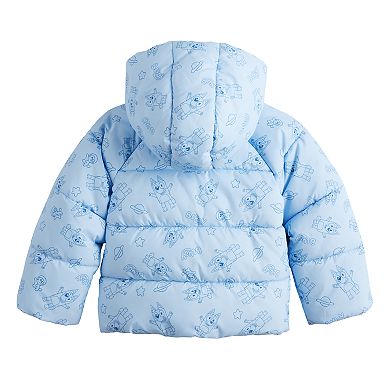 Toddler Bluey & Bingo Print Puffer Jacket