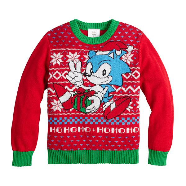 Boys 4-12 Jumping Beans® Sonic the Hedgehog Holiday Sweater