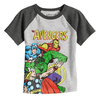 Baby & Toddler Boy Jumping Beans® The Avengers Short Raglan Sleeve Graphic Tee
