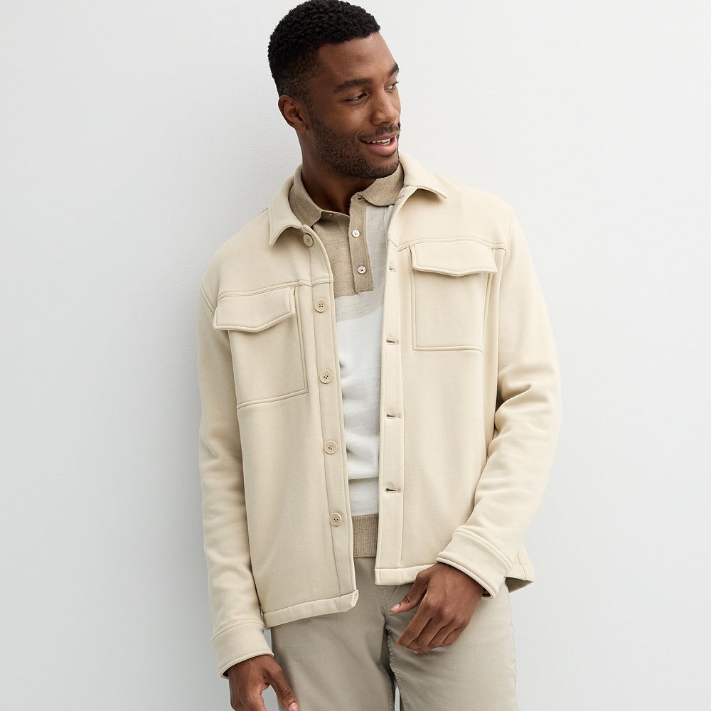 Men's Apt. 9 Fleece Button-Front Shacket