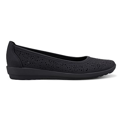 Easy Spirit Alessia Women's Perforated Demi Wedge Flats
