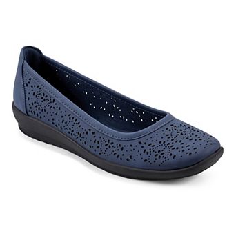 Easy Spirit Alessia Women's Perforated Demi Wedge Flats