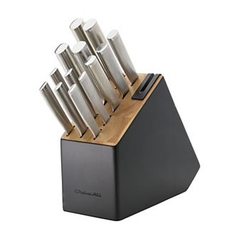 KitchenAid® Black Gourmet Knife Block 14 pc Set with Built in Sharpener