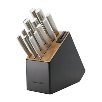 KitchenAid® Black Gourmet Knife Block 14 pc Set with Built in Sharpener