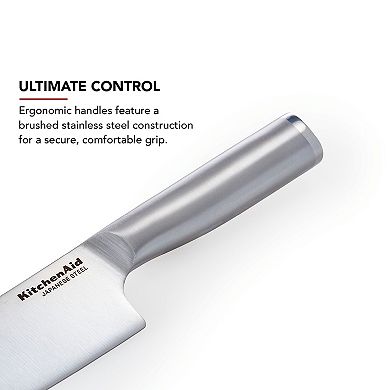 KitchenAid Black Gourmet Knife Block 14-piece Set with Built in Sharpener
