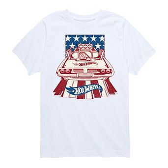 Boys 8-20 Hot Wheels Rodger Dodger Flag Graphic Tee