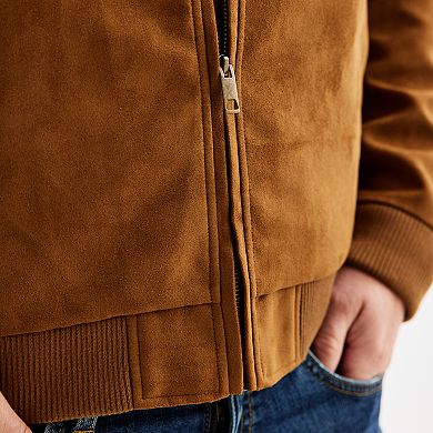 Apt. 9® Men's Faux Suede Bomber Jacket