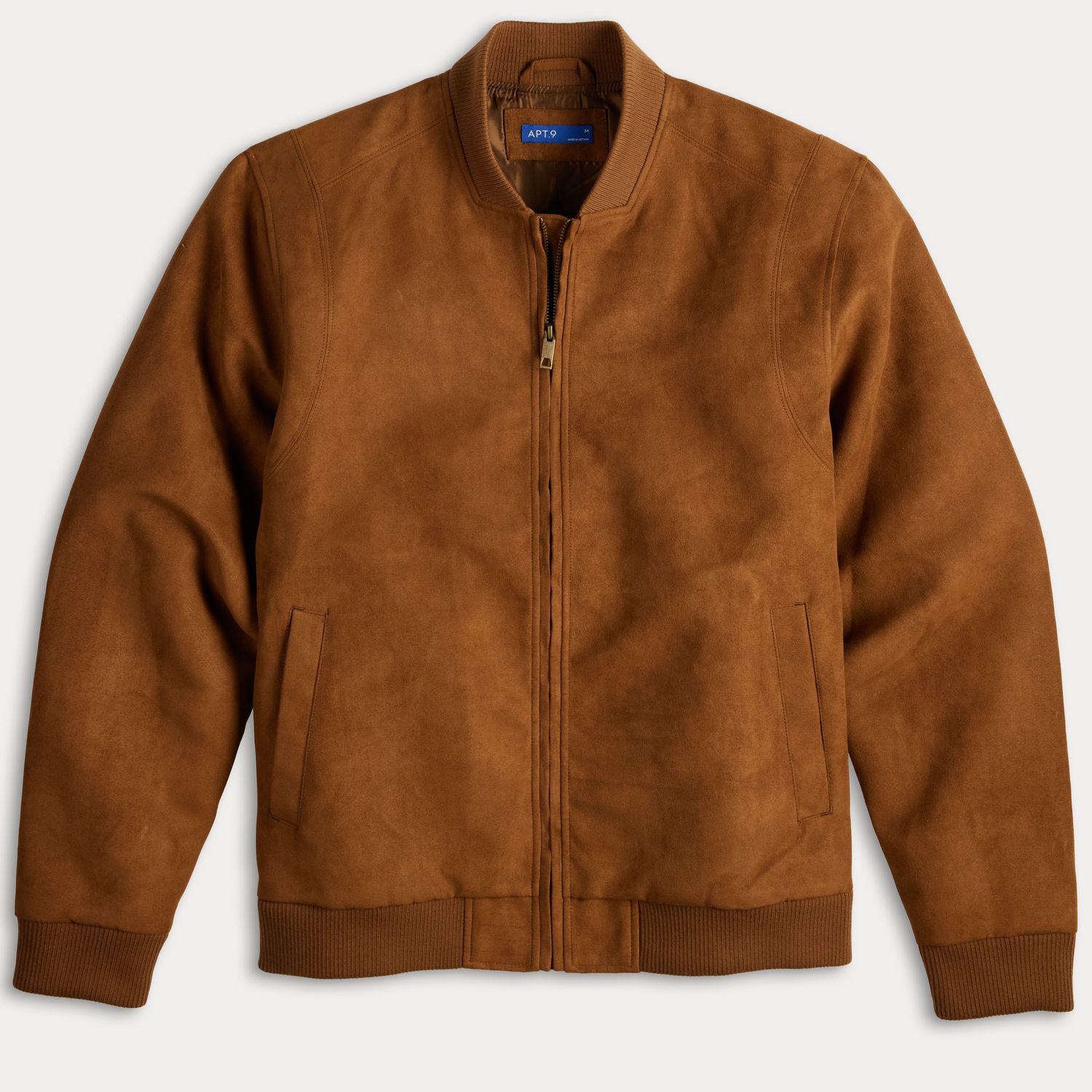 KIZN Oversized Fake-Wildleder Bomberjacke für Frauen, Herbst-Winter Layering Ess