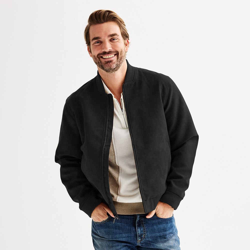 Apt. 9® Men's Faux Suede Bomber Jacket