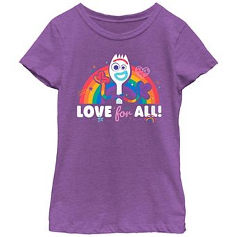 Disney / Pixar's Toy Story 4 Forky Girls 7-16 Love For All Graphic Tee