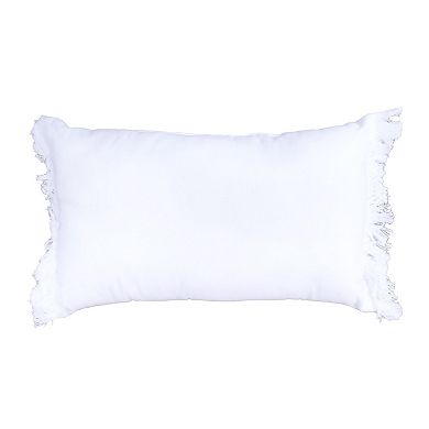 St. Nicholas Square Ivory Beaded Snowflake Throw Pillow