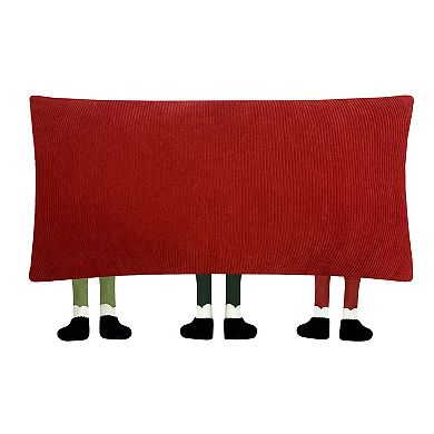 St. Nicholas Square Winter Gnome Throw Pillow