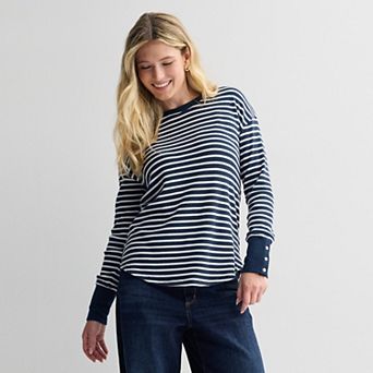 Women's Sonoma Goods For Life® Cozy Waffle Pullover Top