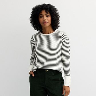 Women's Sonoma Goods For Life® Cozy Waffle Pullover Top
