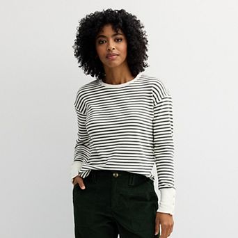 Women's Sonoma Goods For Life® Cozy Waffle Pullover Top