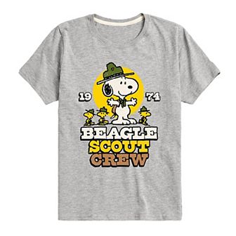 Boys 8-20 Peanuts Beagle Scout Crew Graphic Tee