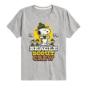 Boys 8-20 Peanuts Beagle Scout Crew Graphic Tee