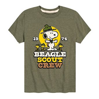 Boys 8-20 Peanuts Beagle Scout Crew Graphic Tee