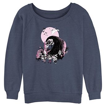 Disney's The Nightmare Before Christmas Juniors' Hill Parade Slouchy Terry Graphic Pullover