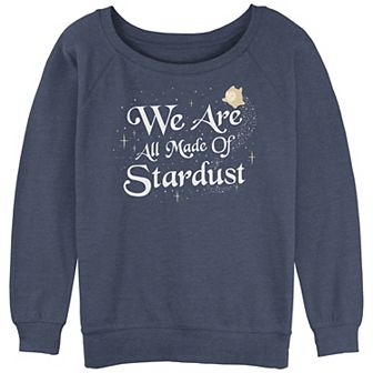 Disney's Wish Juniors' We Are All Made Of Stardust Slouchy Terry Graphic Pullover