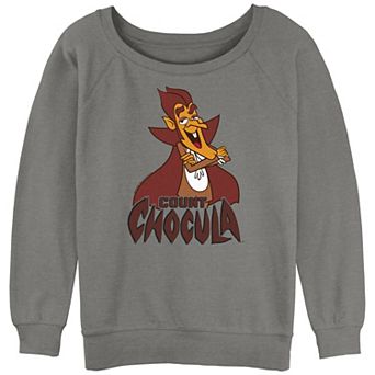 Juniors' Count Chocula Logo Slouchy Terry Graphic Pullover