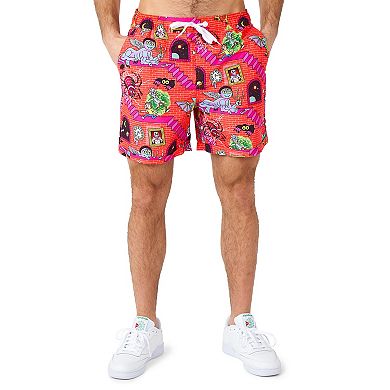 Men's OppoSuits Rick & Morty Surreal Summer Short Sleeve Button Down Shirt & Shorts Set